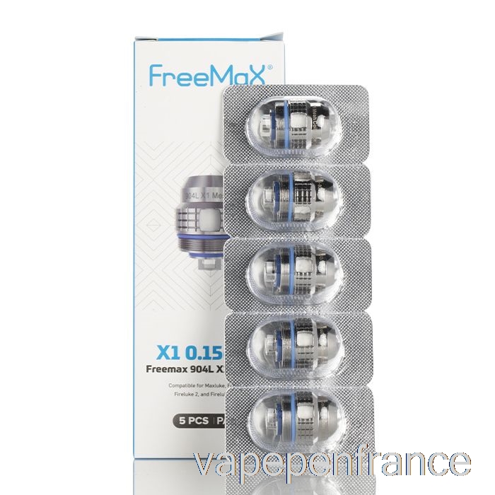Freemax Maxluke 904l X Bobines De Remplacement 0,15ohm 904l X1 Bobines à Maille Unique Stylo Vape
